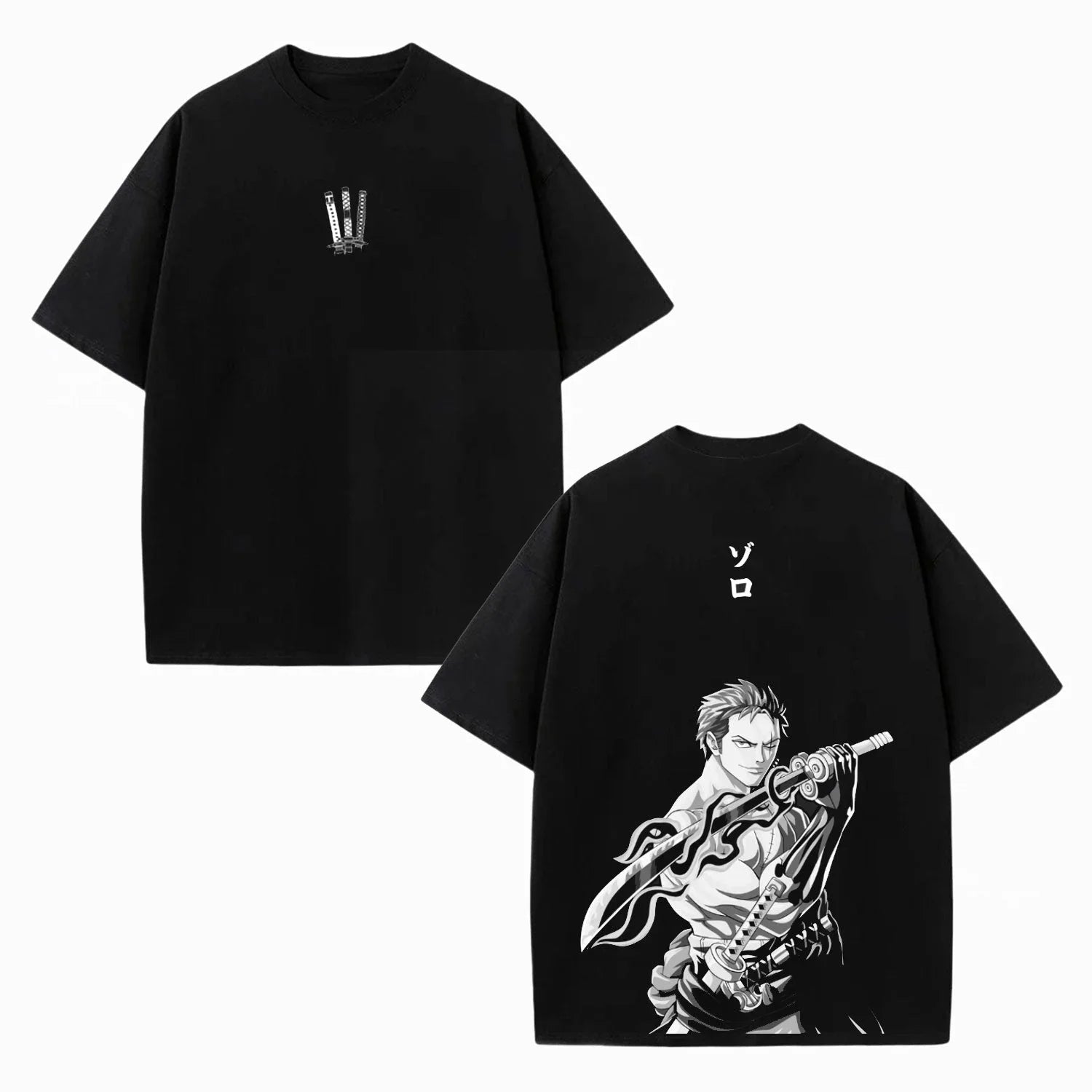 ZORO ONE PIECE UNISEX WASHED T-SHIRT-[DS]