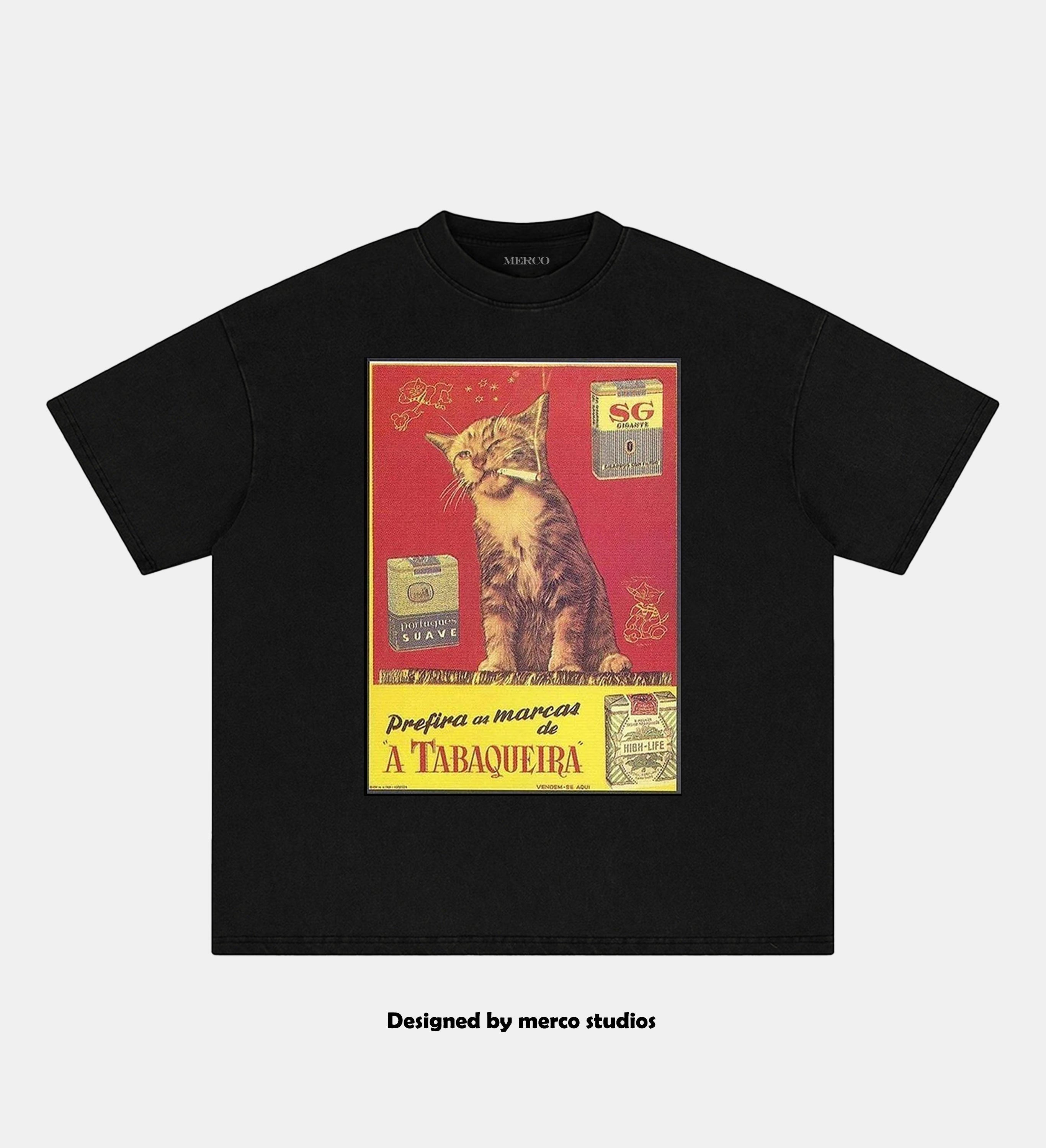 A Tabaqueira Cat Themed Streetwear TEE