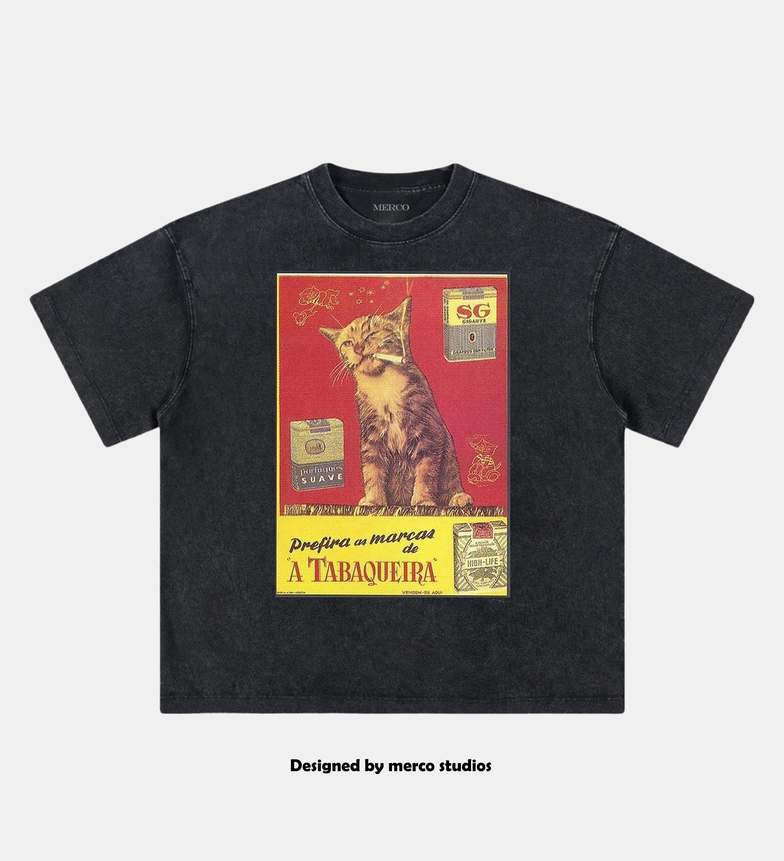 A Tabaqueira Cat Themed Streetwear TEE