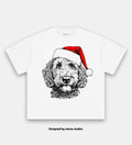 Christmas Santa hat Labradoodle Dog TEE