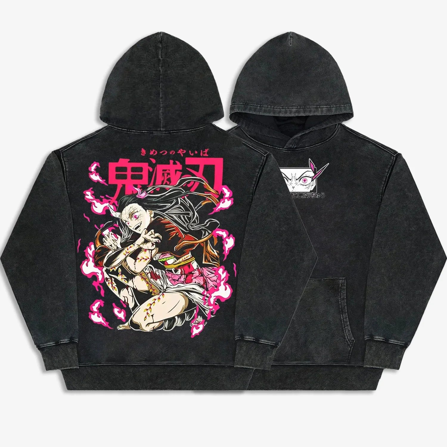 Demon Slayer Anime Unisex Vintage Tee & Sweatshirt & Hoodie