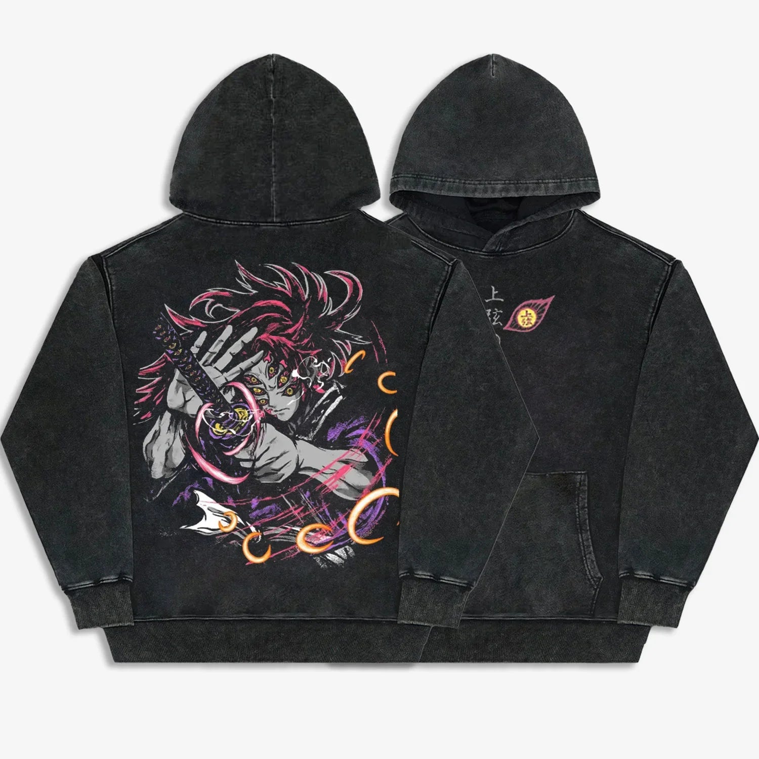 Demon Slayer Upper moon One Kokushibo Vintage Tee & Sweatshirt & Hoodie