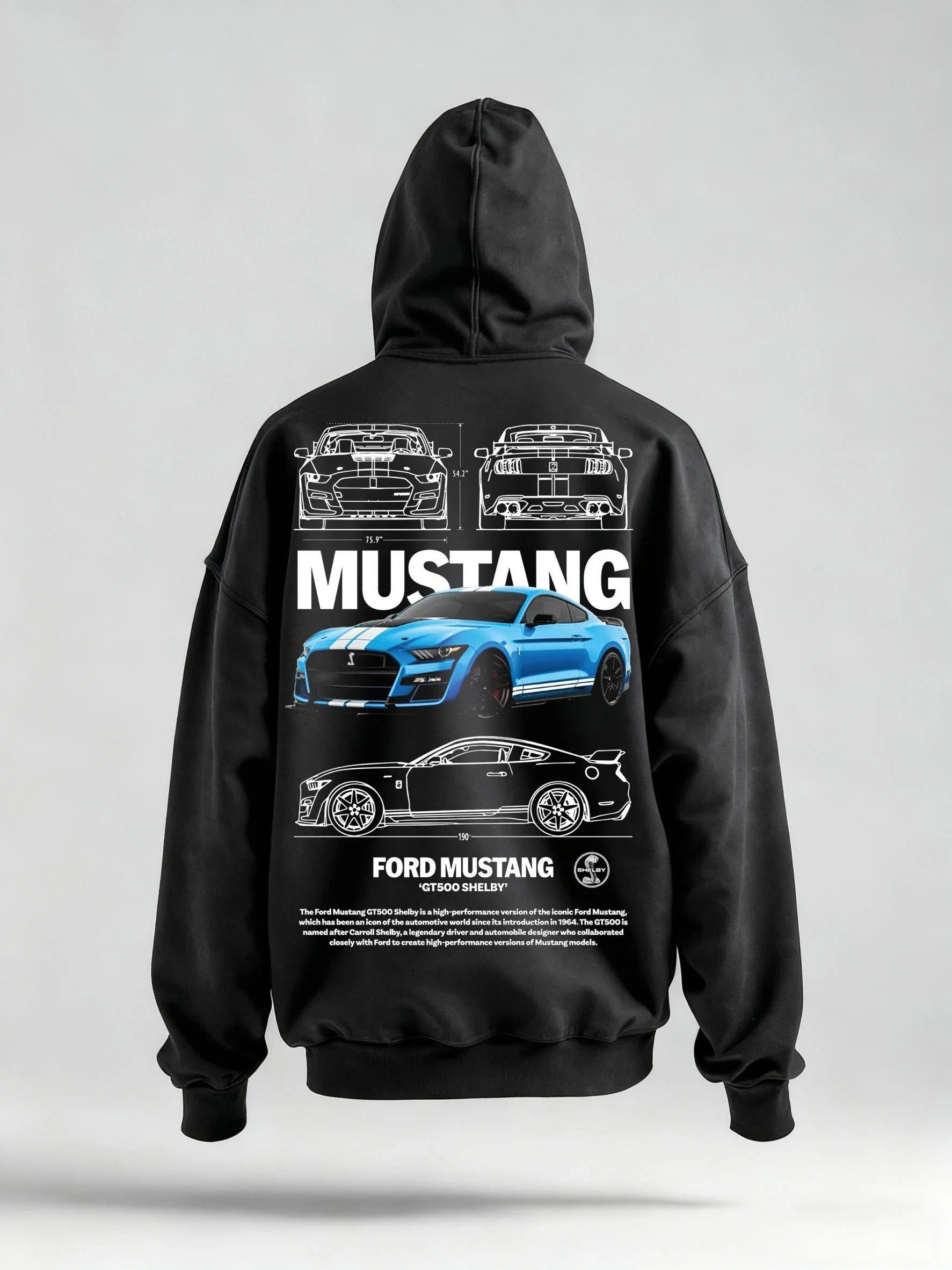 FORD MUSTANG“GT5OO SHELBY’TEE & HOODIE