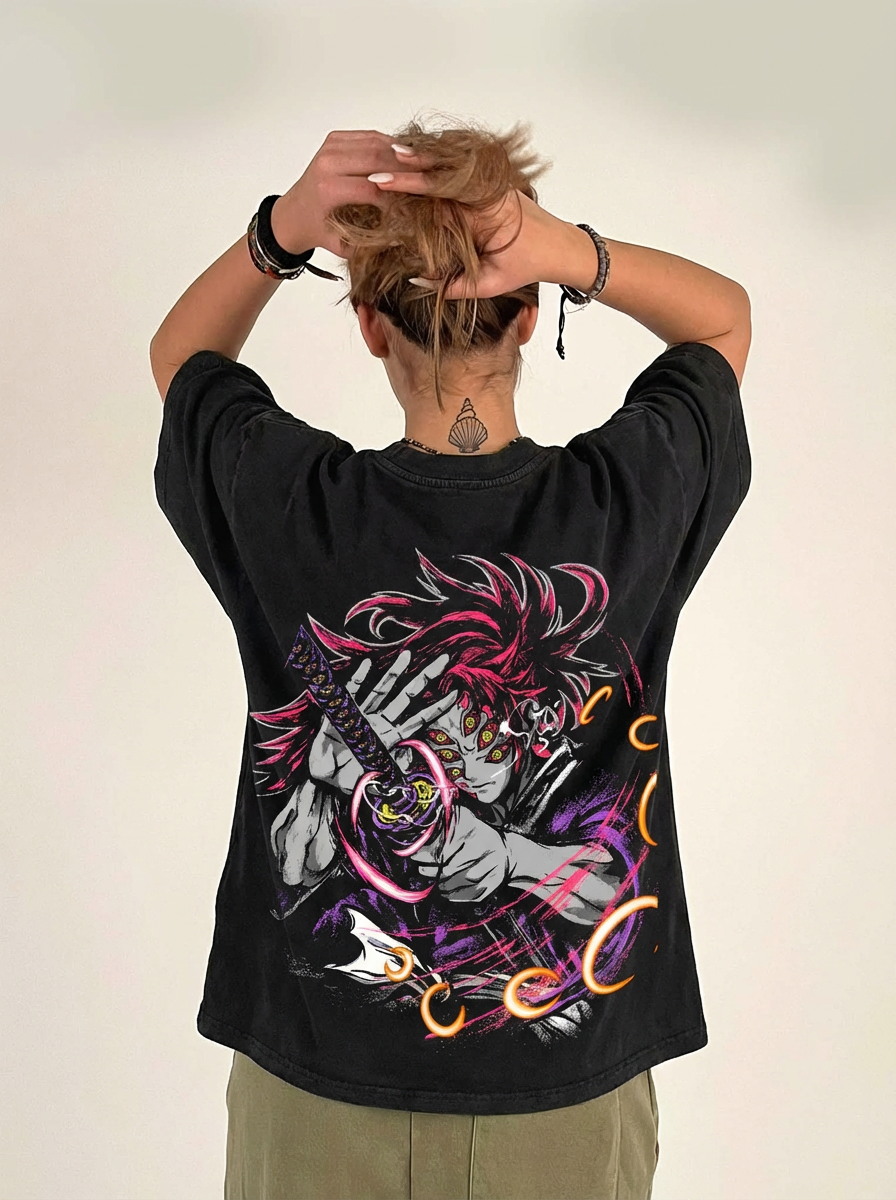 Demon Slayer Upper moon One Kokushibo Vintage Tee & Sweatshirt & Hoodie