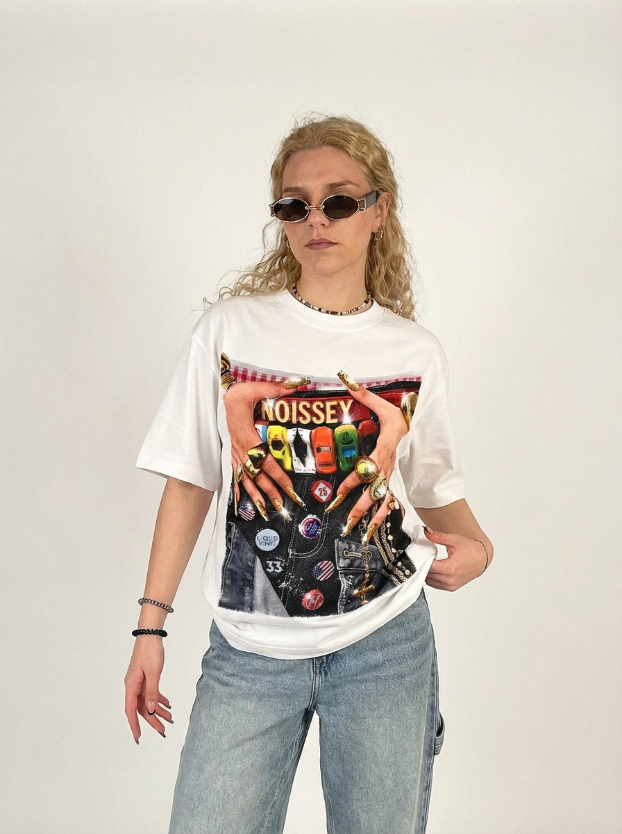 Saggy Style Femme Vibe Image Print T-shirt