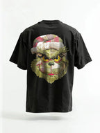 Green Grinch Christmas-Themed Graphic Tee & Hoodie
