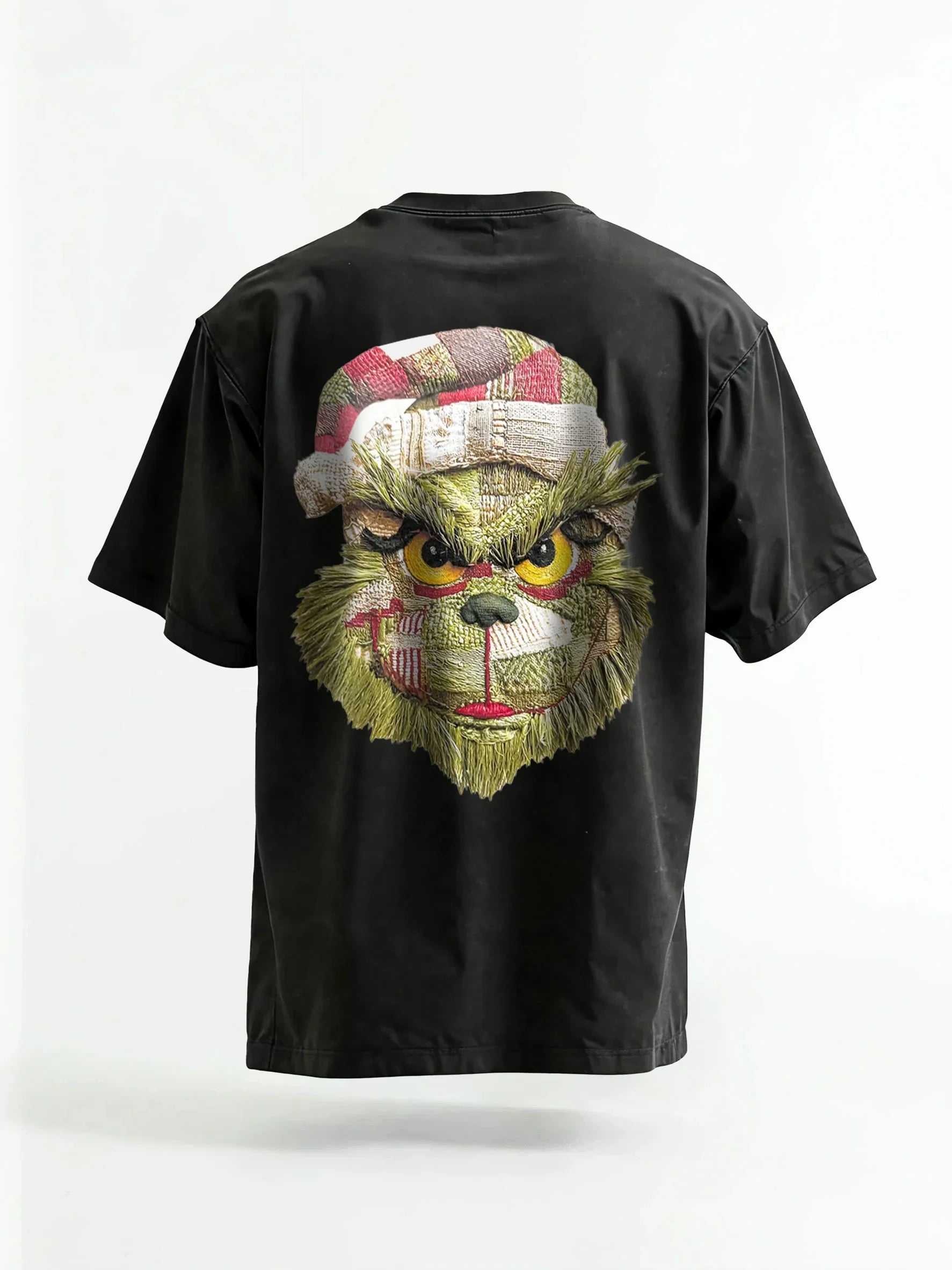 Green Grinch Christmas-Themed Graphic Tee & Hoodie