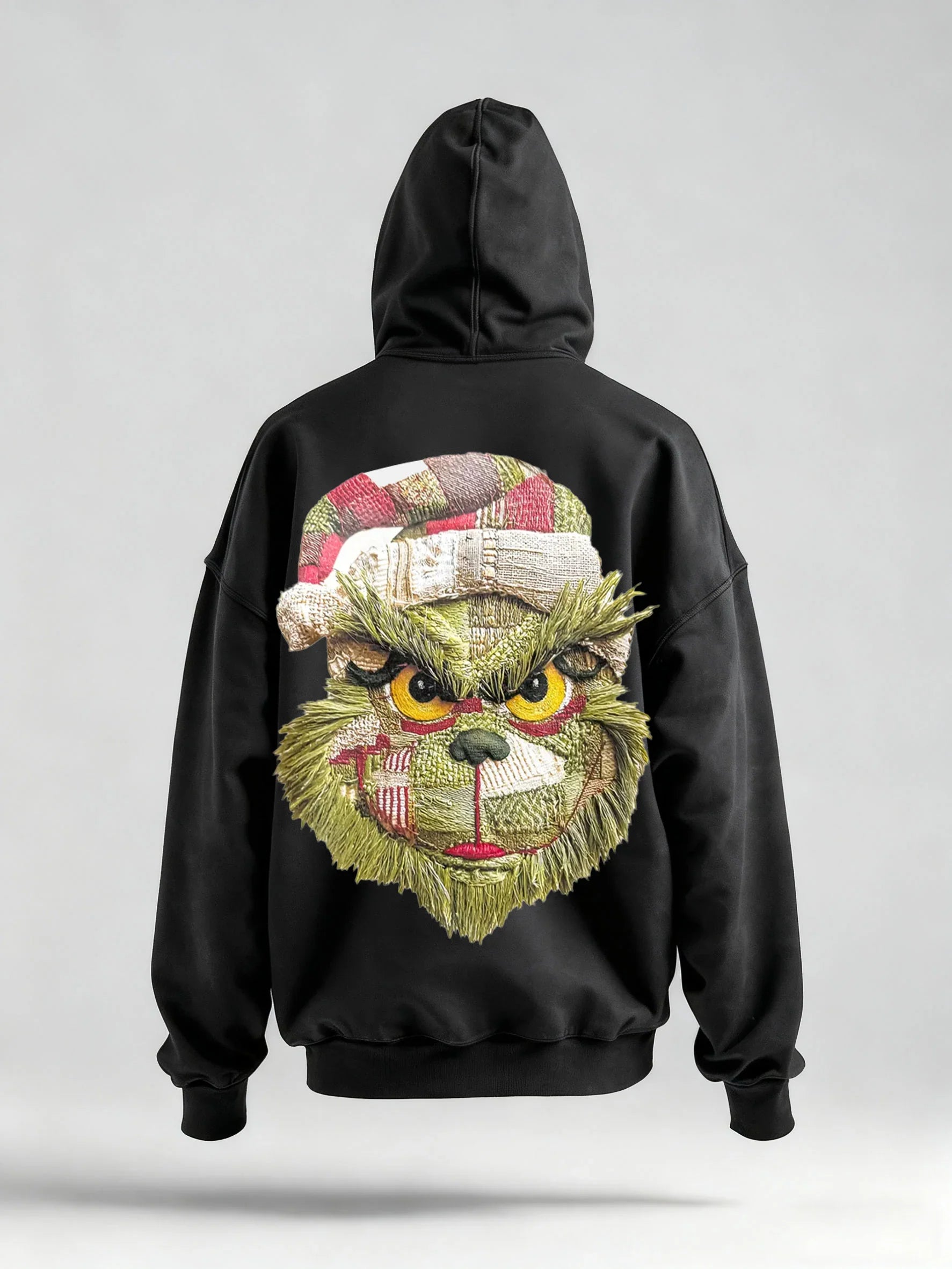 Green Grinch Christmas-Themed Graphic Tee & Hoodie