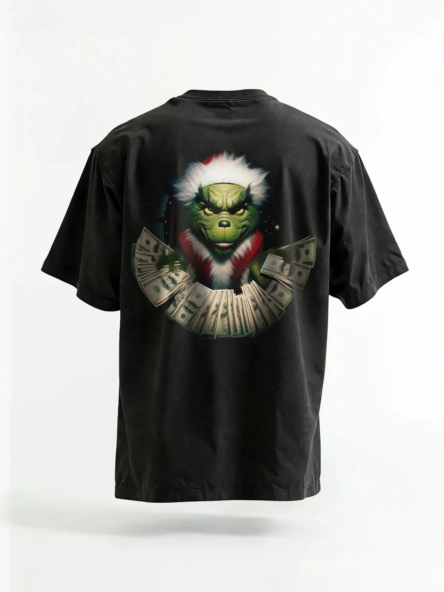 Green Grinch Christmas-Themed Graphic Tee & Hoodie