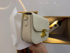 2026 new fashionable trendy vintage tofu pot niche quality single shoulder small square bag Versatile messenger bag for women