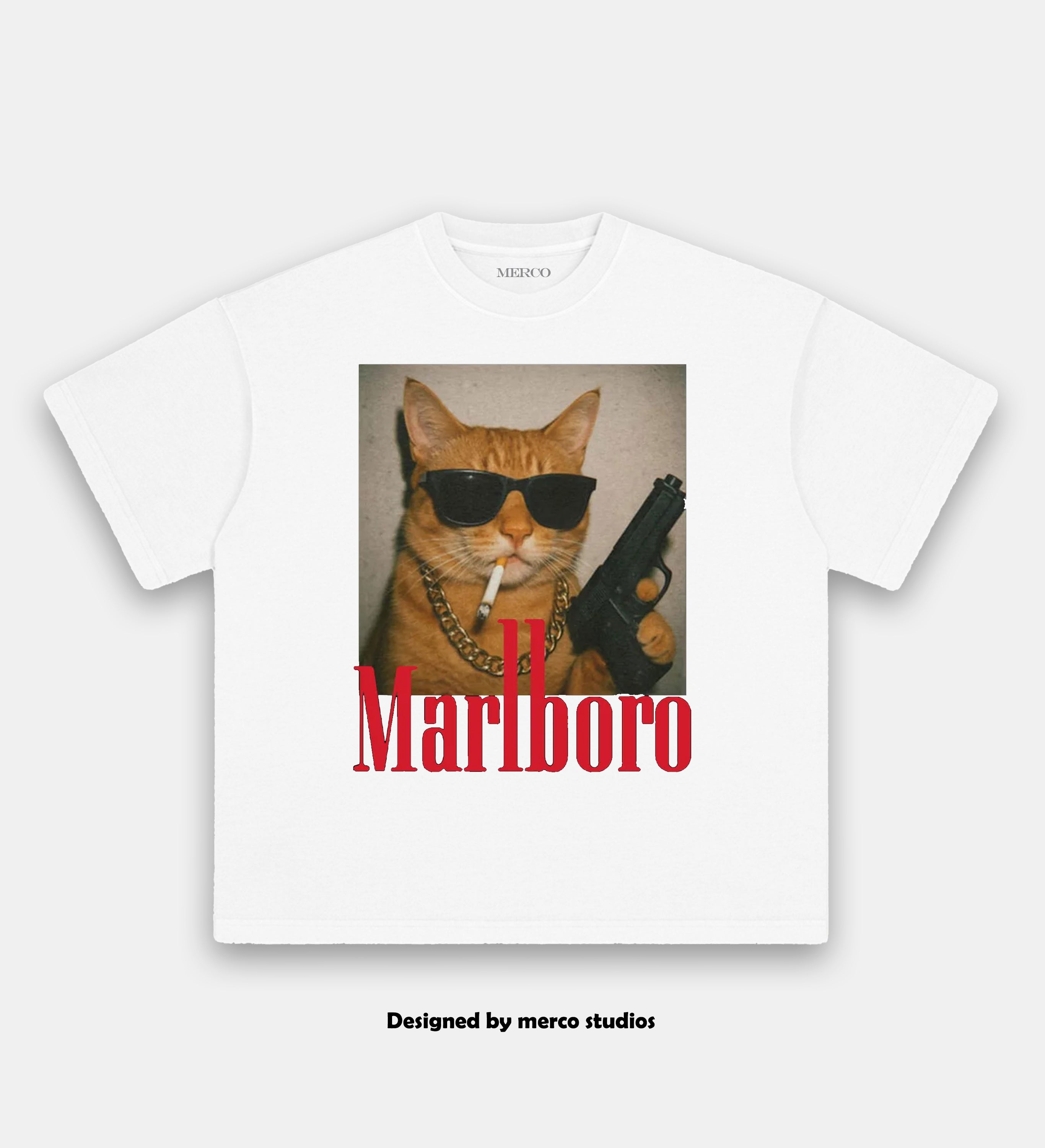 Marlboro Cat Streetwear Tee