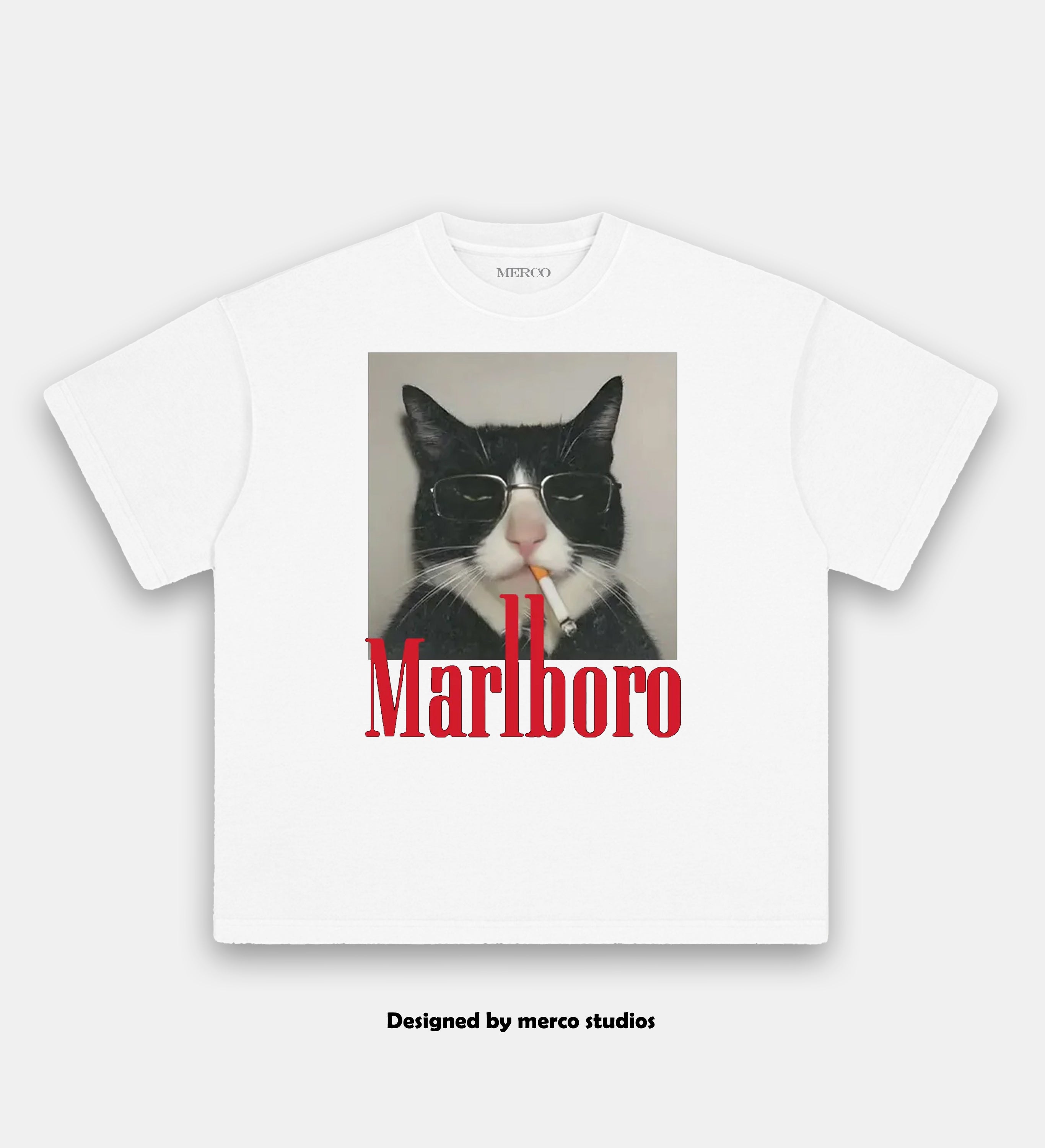 Marlboro Cat Streetwear Tee