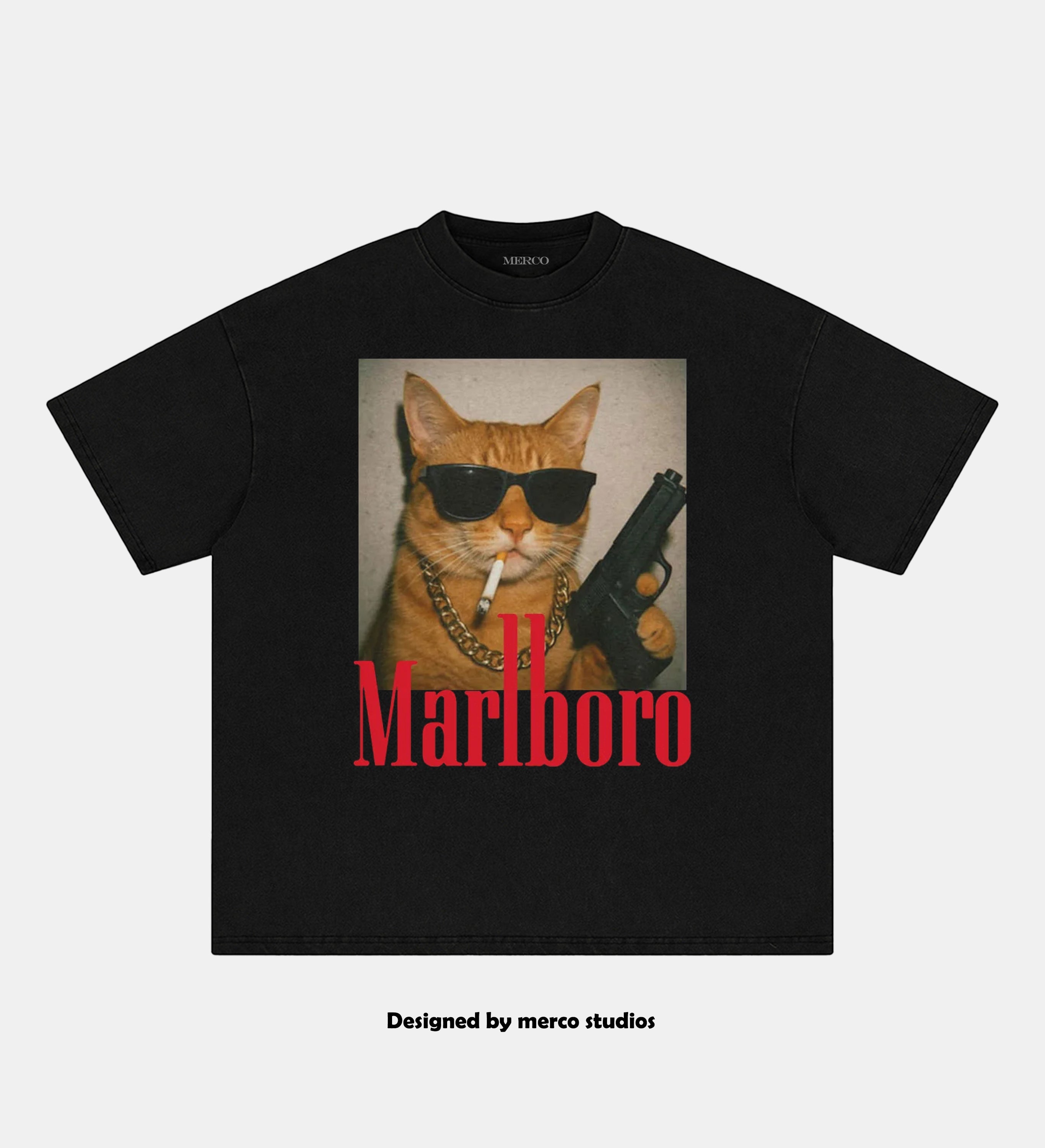 Marlboro Cat Streetwear Tee