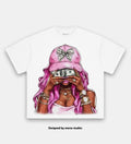 Money i$ the motive! Print Boxy Oversized T-shirt