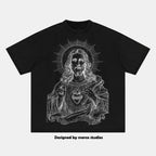 Sacred Heart of Jesus Vintage Washed T-shirt