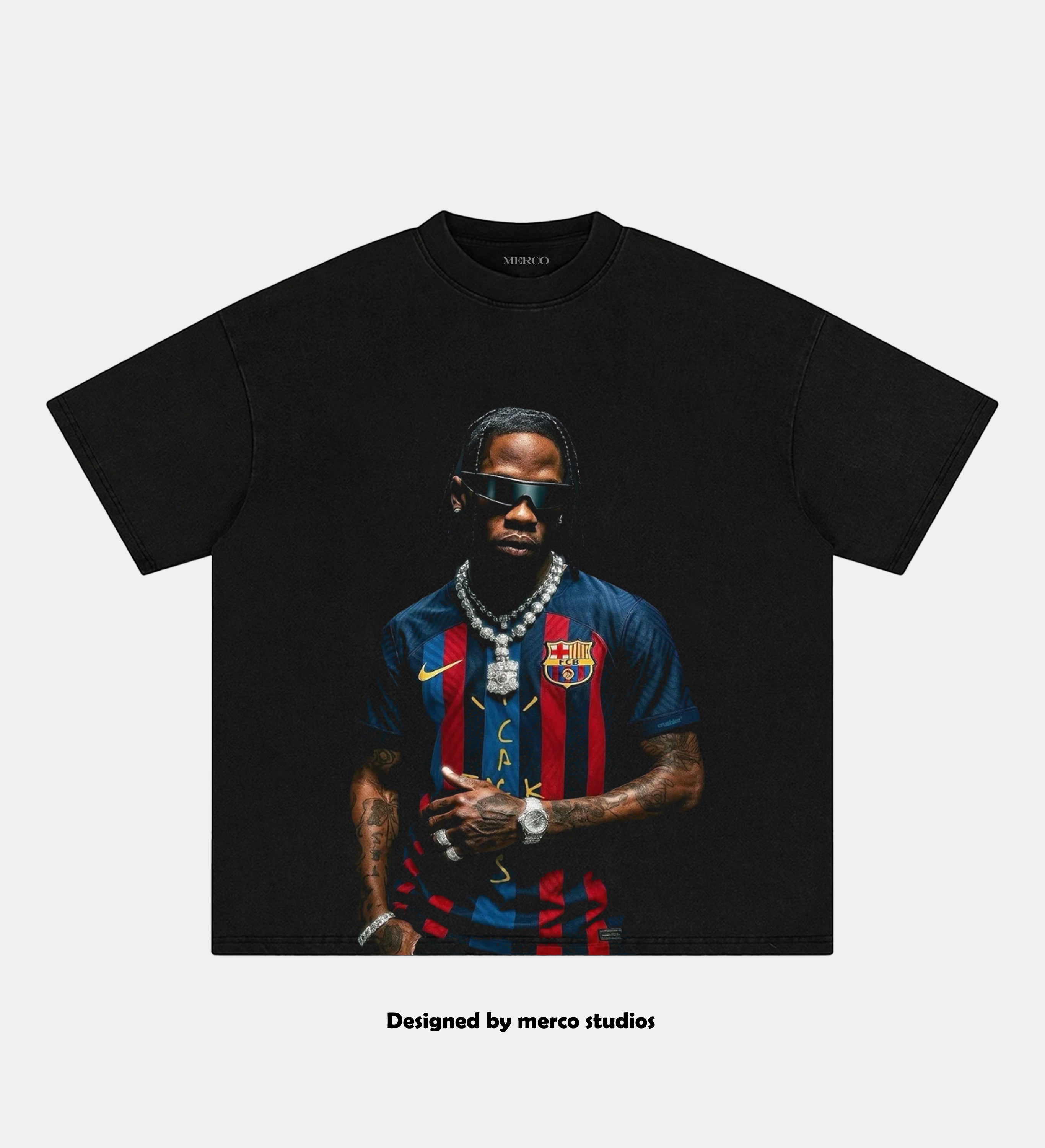 TRAVIS SCORTT & FC BARCELONA TEE