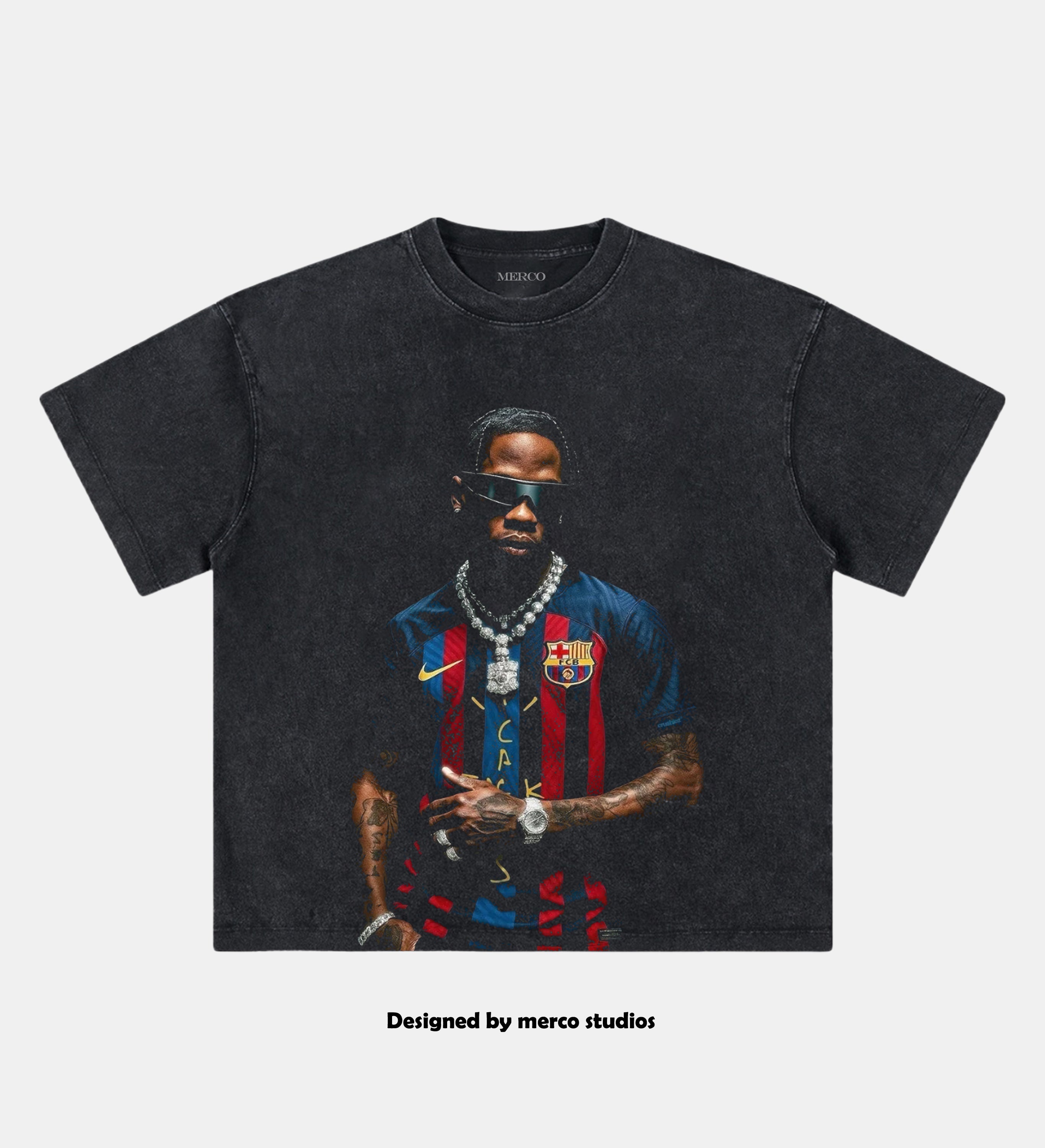 TRAVIS SCORTT & FC BARCELONA TEE