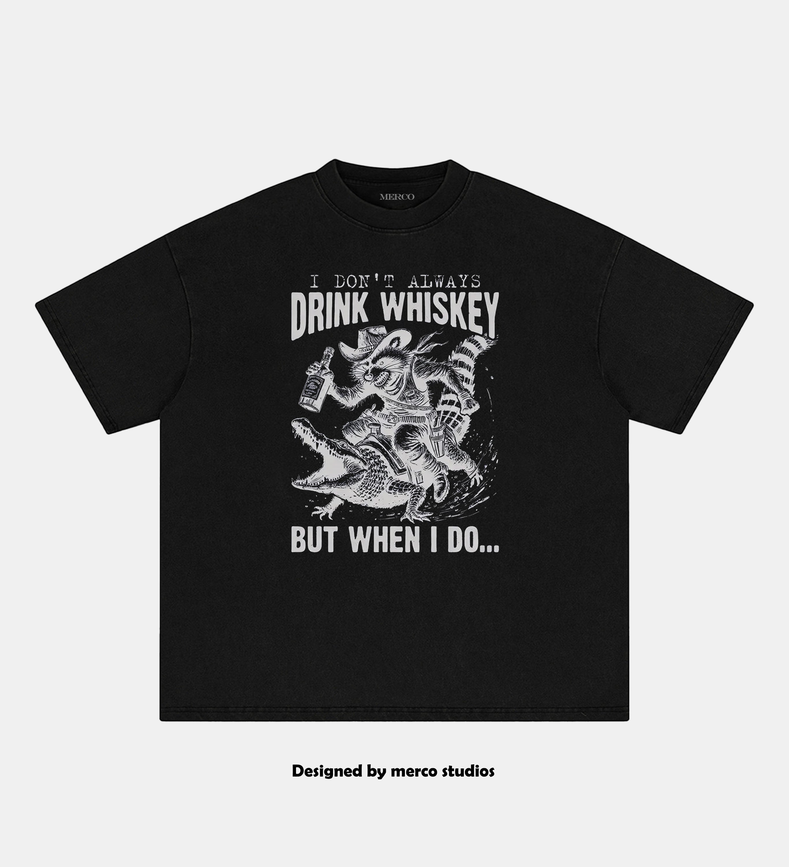 Whiskey Themed Streetwear Tee