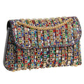 Luxury Colorful Rhinestone Evening Clutch Bag For Women, Bling Crystal Diamond Chain Crossbody Bag, Party Prom Night Club Glitter Shoulder Purse, Elegant Formal Event Wedding Handbag