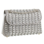Luxury Colorful Rhinestone Evening Clutch Bag For Women, Bling Crystal Diamond Chain Crossbody Bag, Party Prom Night Club Glitter Shoulder Purse, Elegant Formal Event Wedding Handbag